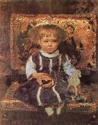 llya Yefimovich Repin Portrait of the Artist-s Daughter Vera Sweden oil painting artist